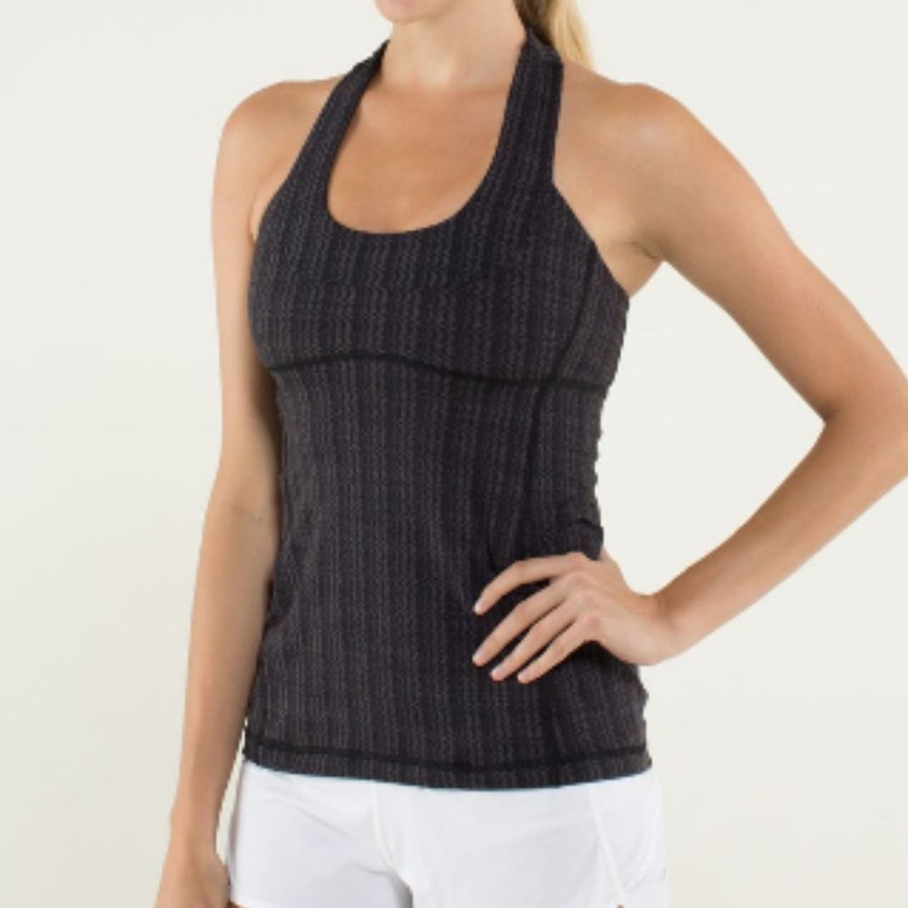 LULULEMON Scoop Neck in Ziggy Wee September Black